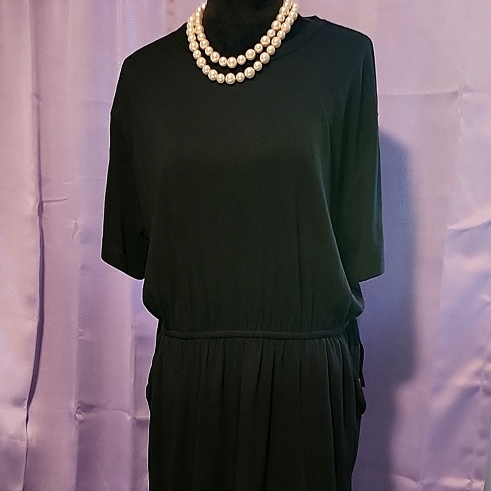 Torrid Black Mini Dress Elastic Waist 1X